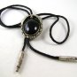 Vintage Mexican Alpaca Silver Southwest Style Bolo with Leather Cord 101316