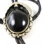 Vintage Mexican Alpaca Silver Southwest Style Bolo with Leather Cord 101316