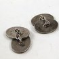 Edwardian / Deco Sterling Silver Oasis Palm Tree Cufflinks 91216