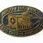 1990 ARCO 7 H.C. Price GHX-1 Project.Brass Belt Buckle by ANACORTES USA