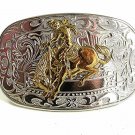 1950 - 60's Cowboy Rodeo Bucking Broncho New Old Stock Belt Buckle 12317