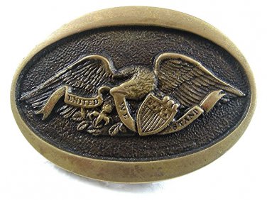 1976 American Eagle Solid Brass Belt Buckle By HERITAGE MINT 71217