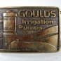 1979 Goulds Irrigation Pumps Solid Brass Belt Buckle By BTS 81016