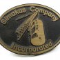 Vintage 1970's SIMAKAS Company Incorporated Brass Belt Buckle 121217