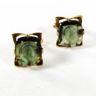 Sterling Silver Gold Vermeil Green Intaligo Greek Warrior Cufflinks By DESTINO 6