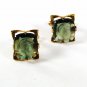 Sterling Silver Gold Vermeil Green Intaligo Greek Warrior Cufflinks By DESTINO 6