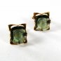Sterling Silver Gold Vermeil Green Intaligo Greek Warrior Cufflinks By DESTINO 6