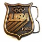 Vintage 1980 Olympics Belt Buckle by Bergamont cg