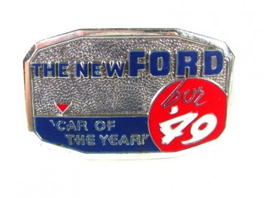 1949 The New Ford Belt Buckle By HOOK FAST PAT NO 1481911 52416