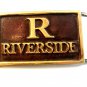 Vintage R Riverside Belt Buckle