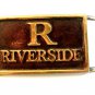 Vintage R Riverside Belt Buckle