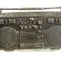 HUGE 5" x 2 3/4" Vintage Silvertone BOOM BOX Signed Belt Buckle 3717