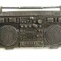 HUGE 5" x 2 3/4" Vintage Silvertone BOOM BOX Signed Belt Buckle 3717