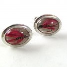 1960's Silvertone Fishing Fly Cufflinks By HICKOK USA 61417