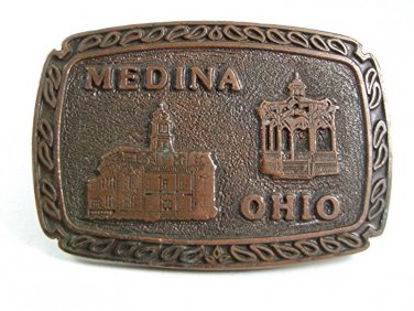 1981 MEDINA OHIO Belt Buckle By J&R GOLDFINGER 102517