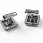 Silver Tone & Black Cufflinks by KC 121516