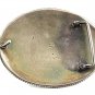 Vintage Cowboy Western Mexican Alpaca Brass Belt Buckle 101117