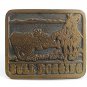 1976 Western Cowboy Rodeo BULL DOGGING Belt Buckle By DEZY 10217