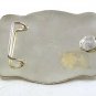 HUGE Western Mexican 2 Tone FERNANDEZ Alpaca Slver Belt Buckle 21317