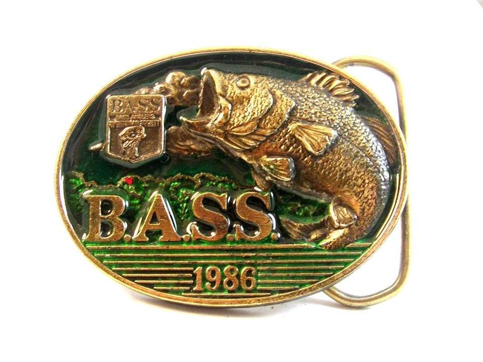 Bass 1986 Limited Edition Belt Buckle Made in U.S.A. bv