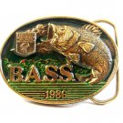 Bass 1986 Limited Edition Belt Buckle Made in U.S.A. bv