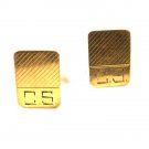 Gold Tone 1/20 12K Gold Filled Initials C.S. Cufflinks Unbranded 12215