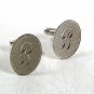 Vintage Silver Tone Initial / Letter B Cufflinks 12617