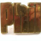 Vintage Phil Solid Brass Belt Buckle