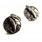 1940's - 1950's Sterling Silver Salmon Cufflinks Unbranded Pat 2472958 12615