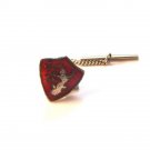 Vintage Siam Sterling Silver Red Niello Dancer Tie Tac