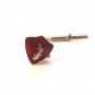 Vintage Siam Sterling Silver Red Niello Dancer Tie Tac