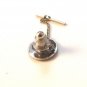 Vintage Siam Sterling Silver Red Niello Dancer Tie Tac