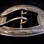 Vintage Victorian Signed Art Nouveau Sterling Silver Belt Buckle