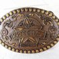 Rodeo Bustin Kids Club Brass Belt Buckle by MONTANA SILVERSMITHS 11616