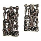 Vintage Silvertone Buddha Cufflinks By SWANK 73017
