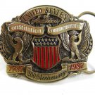 1787-1987 U.S.A. Constitution Commemorative Belt Buckle By G.A.B. Co. 22017