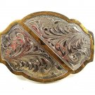 Western Gold Tone & Silver Tone Belt Buckle By DALE CHAVEZ 21817