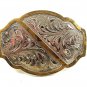 Western Gold Tone & Silver Tone Belt Buckle By DALE CHAVEZ 21817