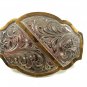 Western Gold Tone & Silver Tone Belt Buckle By DALE CHAVEZ 21817