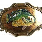 1978 Perch Small Mouth Bass Fish Belt Buckle By RAINTREE 7617