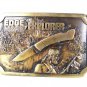 1977 Edge Explorer Knife Brass Belt Buckle By GUTTMAN CUTLERY 72916