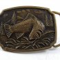 1978 Fish Spotted Trout Solid Brass Belt Buckle By BTS USA 10817