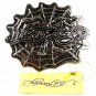 Silvertone Black Spider Web Belt Buckle By ED HARDY 33116a w/ Tag