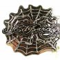 Silvertone Black Spider Web Belt Buckle By ED HARDY 33116a w/ Tag