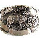 Vintage 1985 ELKS B.P.O.E. Belt Buckle By SISKIYOU 9717