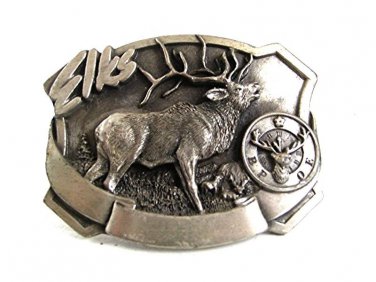 Vintage 1985 ELKS B.P.O.E. Belt Buckle By SISKIYOU 9717