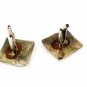 Huecho En Mexico Sterling Silver Very Odd Face Cufflinks Unbranded 32216