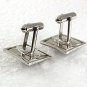 Vintage Silvertone & Hematite Cufflinks By ANSON 73117