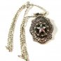 Silver Tone Gothic Renaissance Style Pendant & 18" Chain Unbranded 5216