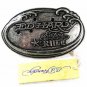 Silvertone Surfers Rule Belt Buckle By ED HARDY 33116a w/ Tag